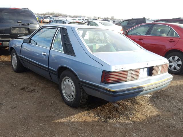 1MEBP67B0BF625995 - 1981 MERCURY CAPRI BLUE photo 3