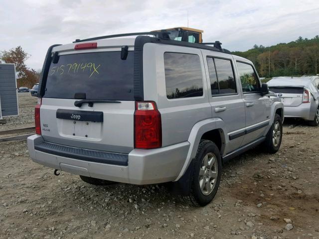 1J8HG48KX7C628287 - 2007 JEEP COMMANDER ვერცხლისფერი ფოტო 4