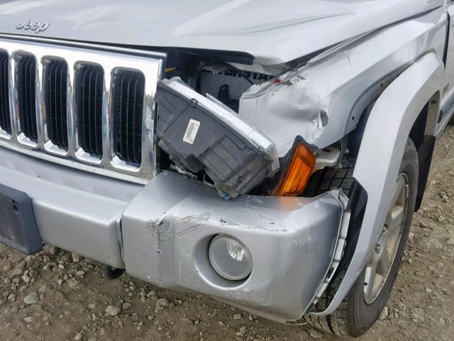 1J8HG48KX7C628287 - 2007 JEEP COMMANDER ვერცხლისფერი ფოტო 9