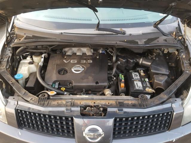 5N1BV28U76N123251 - 2006 NISSAN QUEST S GRAY photo 7