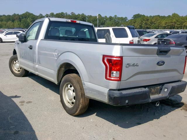 1FTMF1C88HKC50058 - 2017 FORD F150 SILVER photo 3