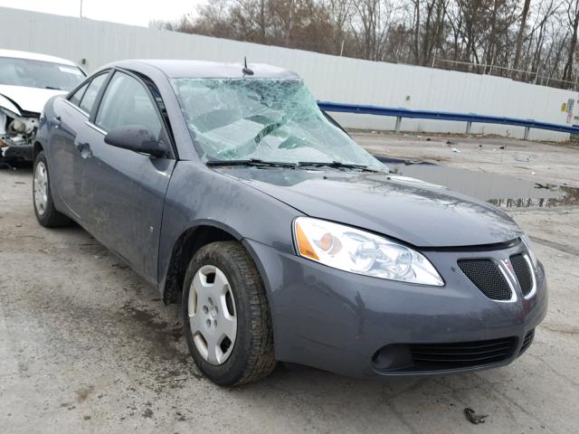 1G2ZF57B684141481 - 2008 PONTIAC G6 VALUE L GRAY photo 1