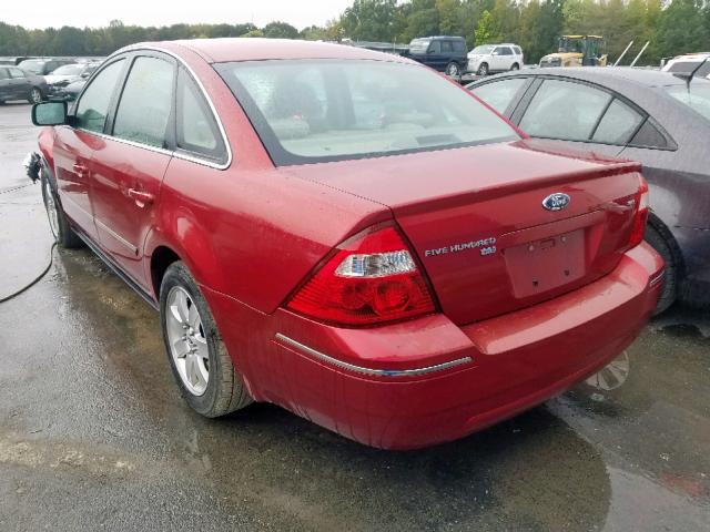 1FAFP27175G138963 - 2005 FORD FIVE HUNDR RED photo 3