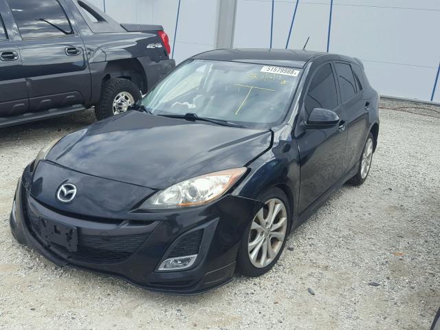 JM1BL1K67B1366512 - 2011 MAZDA 3 S BLACK photo 2