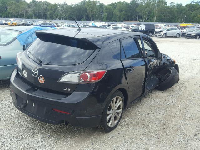 JM1BL1K67B1366512 - 2011 MAZDA 3 S BLACK photo 4