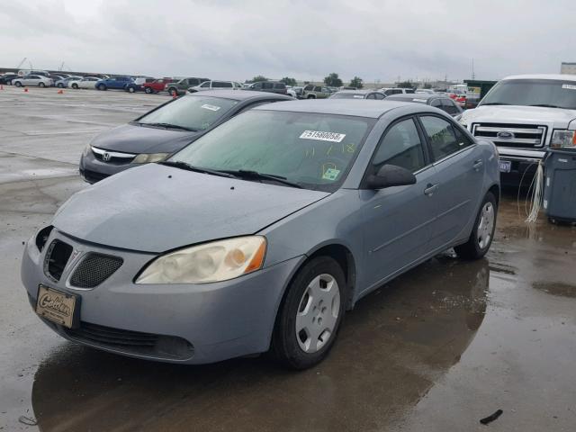 1G2ZF58B274257161 - 2007 PONTIAC G6 VALUE L GRAY photo 2