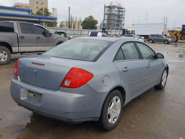 1G2ZF58B274257161 - 2007 PONTIAC G6 VALUE L GRAY photo 4