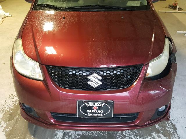 JS2YC417285100375 - 2008 SUZUKI SX4 TOURIN MAROON photo 7