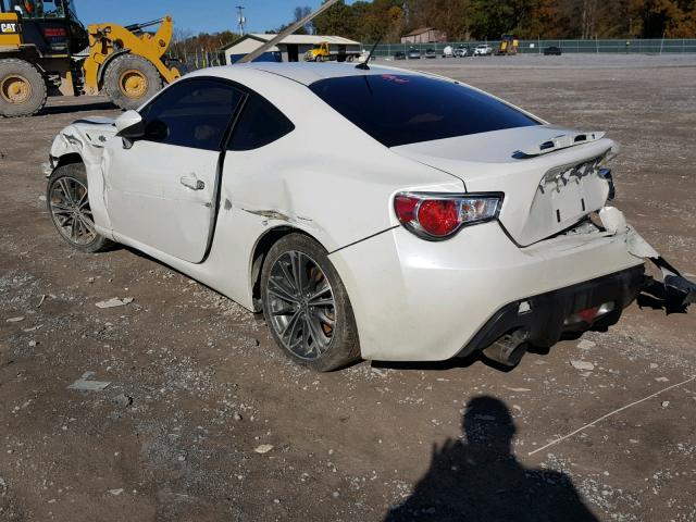 JF1ZNAA15D1734760 - 2013 TOYOTA SCION FR-S WHITE photo 3