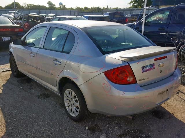 1G1AD5F5XA7152202 - 2010 CHEVROLET COBALT 1LT SILVER photo 3