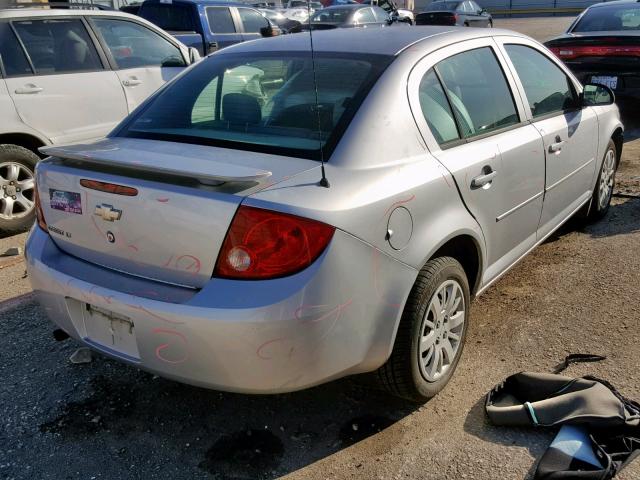 1G1AD5F5XA7152202 - 2010 CHEVROLET COBALT 1LT SILVER photo 4