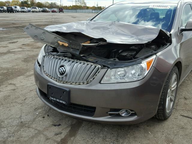 1G4GC5EG6AF229365 - 2010 BUICK LACROSSE C BROWN photo 9