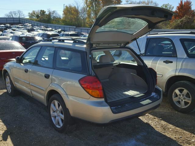 4S4BP61C767357719 - 2006 SUBARU LEGACY OUT SILVER photo 3