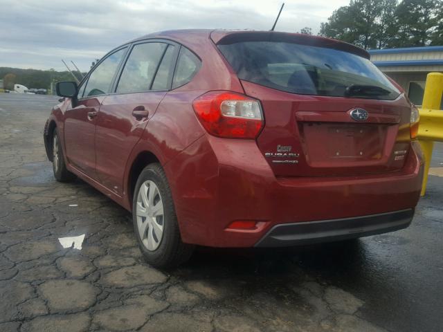 JF1GPAA68FH255613 - 2015 SUBARU IMPREZA BA MAROON photo 3