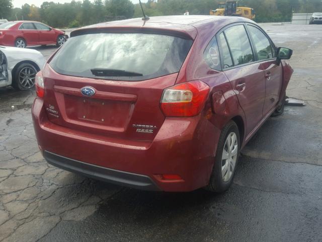 JF1GPAA68FH255613 - 2015 SUBARU IMPREZA BA MAROON photo 4