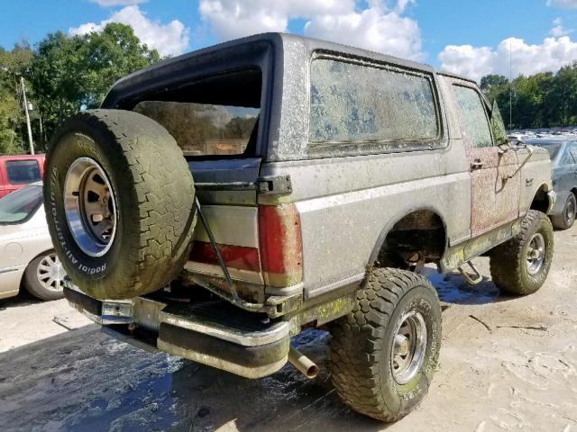 1FMEU15H8LLA30585 - 1990 FORD BRONCO U10 TWO TONE photo 4