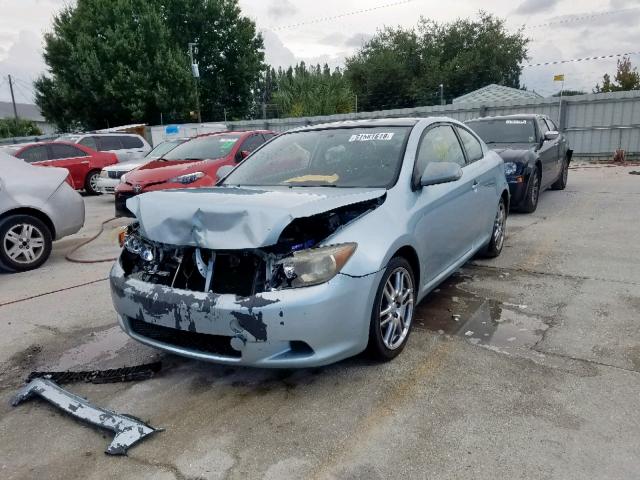 JTKDE177850029841 - 2005 TOYOTA SCION TC BLUE photo 2