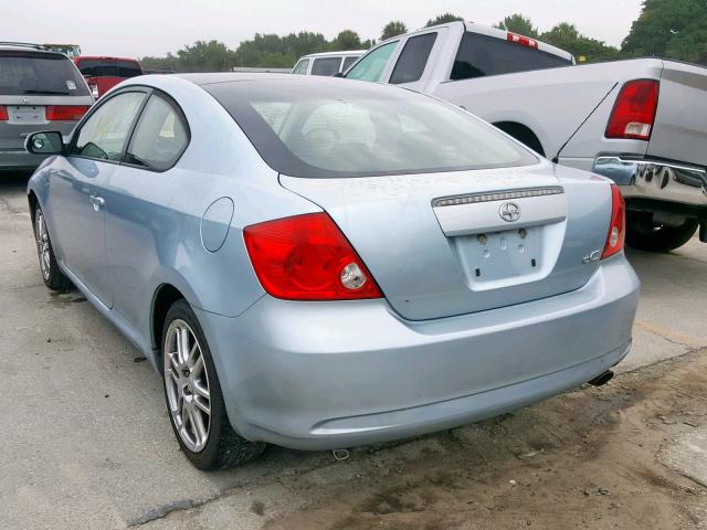 JTKDE177850029841 - 2005 TOYOTA SCION TC BLUE photo 3