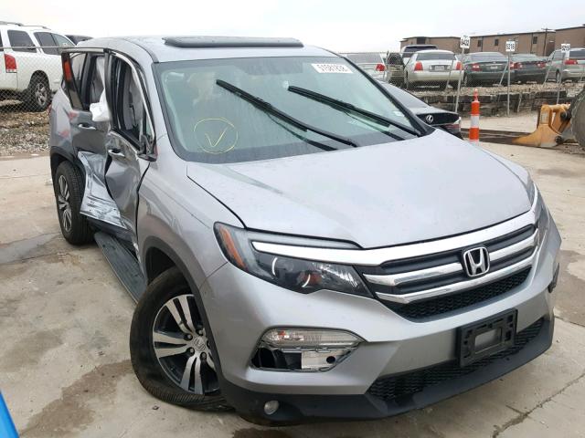 5FNYF6H76HB049271 - 2017 HONDA PILOT EXLN SILVER photo 1