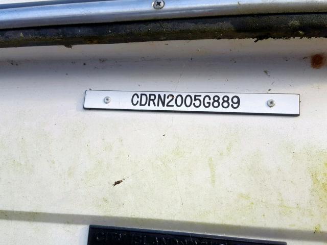 CDRN2005G889 - 1989 CARV 3227 CONVE WHITE photo 10
