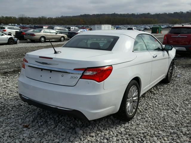 1C3BC7EG3BN530116 - 2011 CHRYSLER 200 LIMITE WHITE photo 4