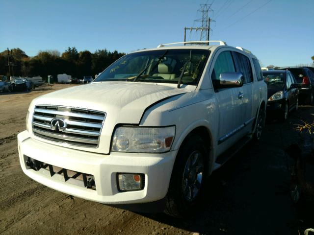 5N3AA08C85N802194 - 2005 INFINITI QX56 WHITE photo 2