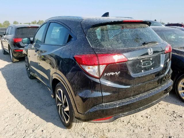 3CZRU5H12KG701881 - 2019 HONDA HR-V SPORT BLACK photo 3