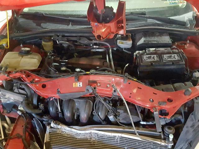 1FAFP34N55W228812 - 2005 FORD FOCUS ZX4 RED photo 7