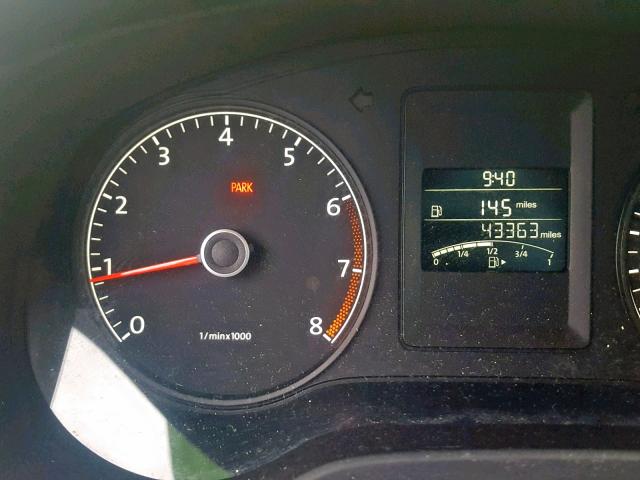 3VW1K7AJ9EM321969 - 2014 VOLKSWAGEN JETTA BASE 灰色 照片 8