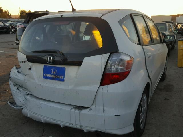 JHMGE8H35DC064535 - 2013 HONDA FIT WHITE photo 4