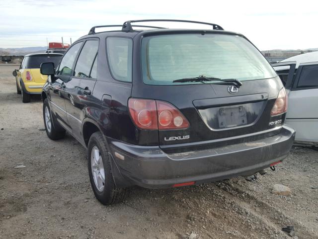 JT6HF10U8X0038393 - 1999 LEXUS RX 300 BLACK photo 3