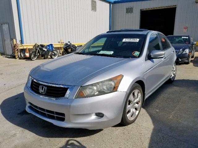 1HGCP36898A038843 - 2008 HONDA ACCORD EXL SILVER photo 2