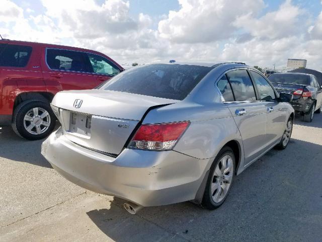 1HGCP36898A038843 - 2008 HONDA ACCORD EXL SILVER photo 4