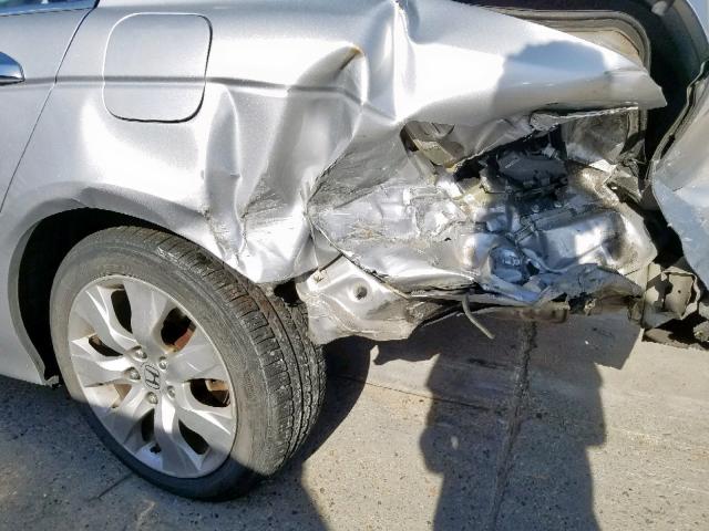 1HGCP36898A038843 - 2008 HONDA ACCORD EXL SILVER photo 9