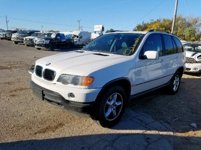 5UXFA53513LV91209 - 2003 BMW X5 3.0I WHITE photo 2