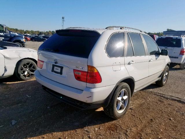 5UXFA53513LV91209 - 2003 BMW X5 3.0I WHITE photo 4