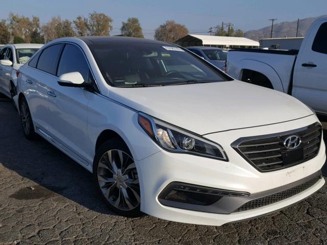 5NPE34AB9FH257058 - 2015 HYUNDAI SONATA SPO WHITE photo 1