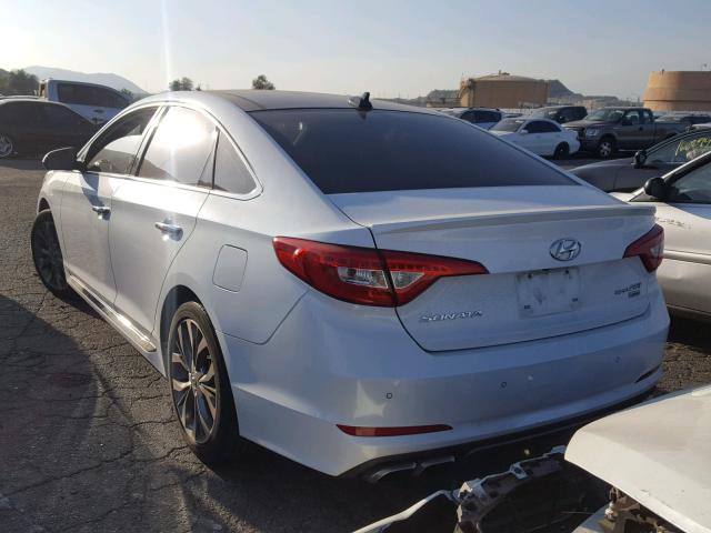 5NPE34AB9FH257058 - 2015 HYUNDAI SONATA SPO WHITE photo 3