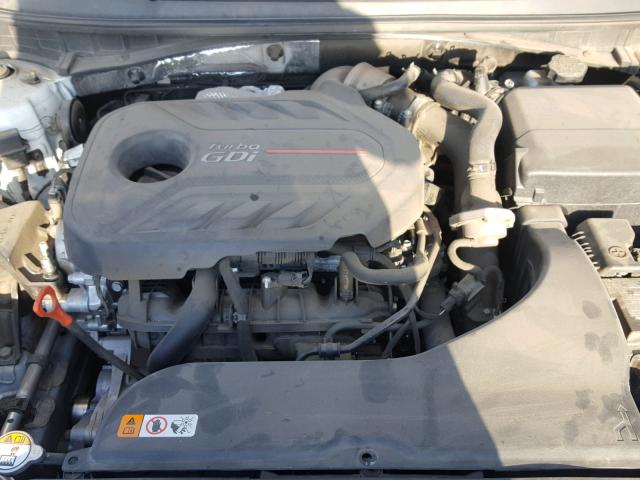 5NPE34AB9FH257058 - 2015 HYUNDAI SONATA SPO WHITE photo 7