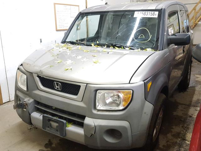 5J6YH28654L002860 - 2004 HONDA ELEMENT EX SILVER photo 2