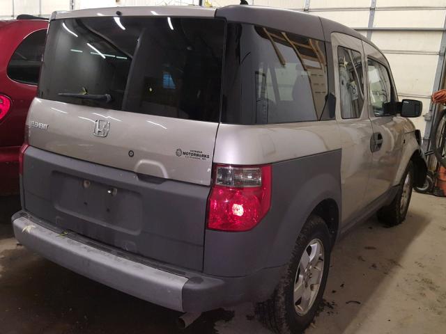 5J6YH28654L002860 - 2004 HONDA ELEMENT EX SILVER photo 4