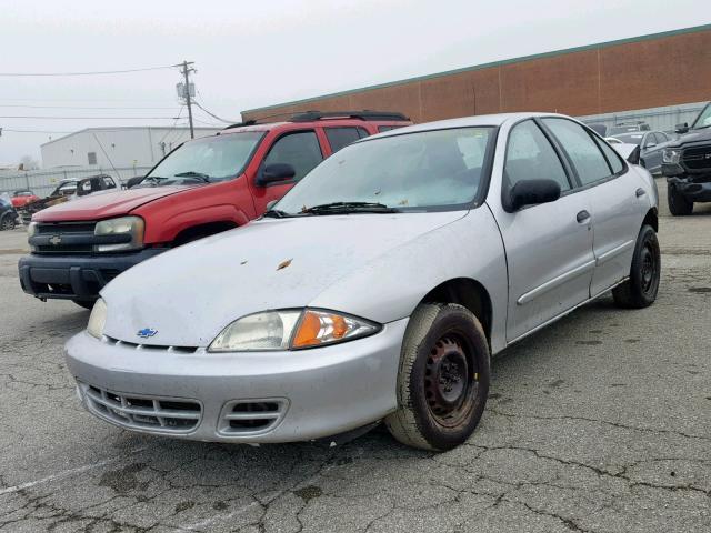 1G1JC524017232902 - 2001 CHEVROLET CAVALIER B SILVER photo 2