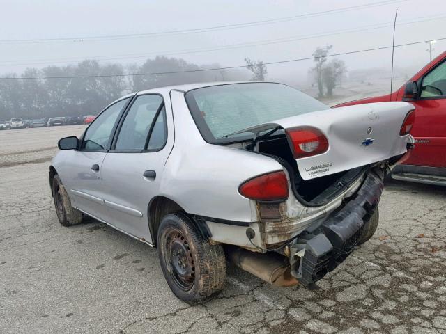 1G1JC524017232902 - 2001 CHEVROLET CAVALIER B SILVER photo 3