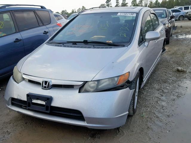 2HGFA16938H512430 - 2008 HONDA CIVIC EXL SILVER photo 2