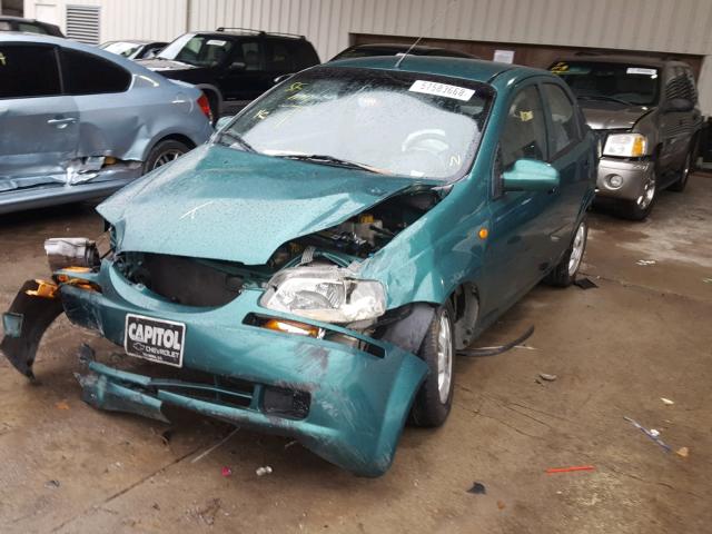 KL1TJ52644B176656 - 2004 CHEVROLET AVEO LS GREEN photo 2