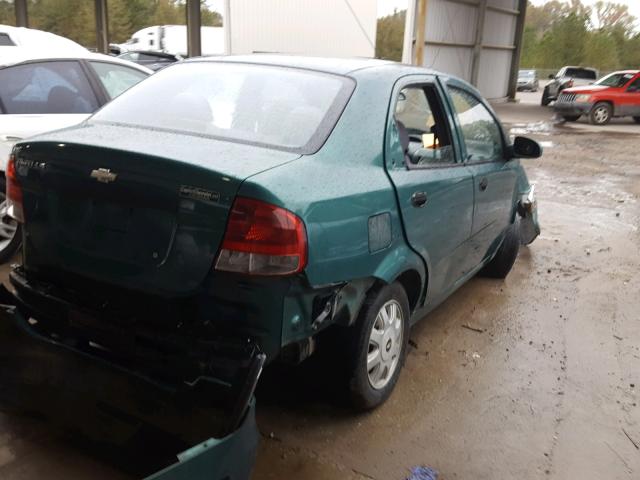 KL1TJ52644B176656 - 2004 CHEVROLET AVEO LS GREEN photo 4