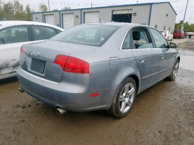 WAUDF78E76A151121 - 2006 AUDI A4 2.0T QU SILVER photo 4