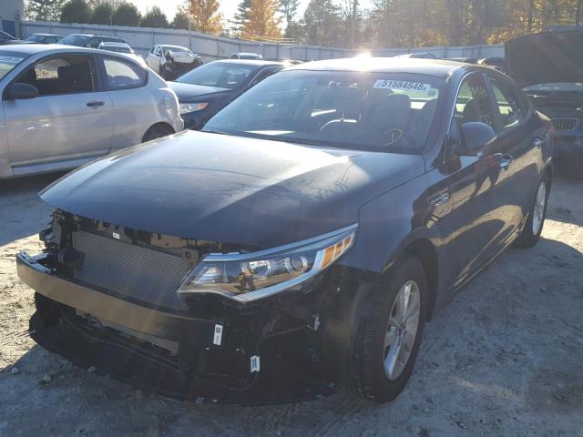 5XXGT4L37JG207827 - 2018 KIA OPTIMA LX BLACK photo 2