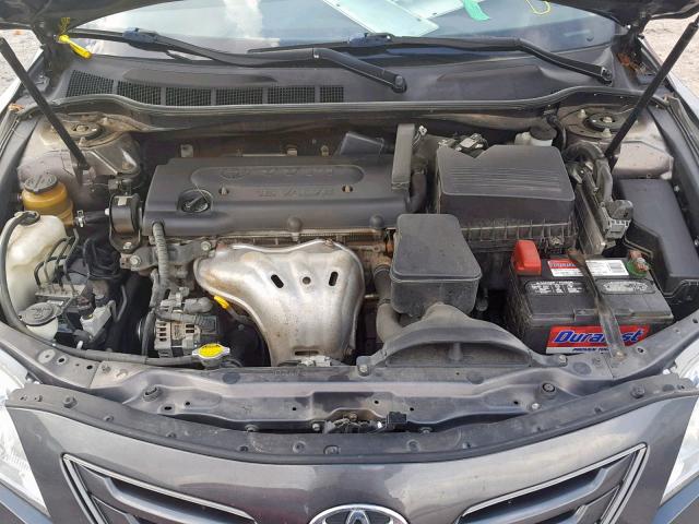 4T4BE46K97R003381 - 2007 TOYOTA CAMRY CE GRAY photo 7