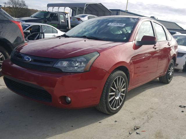 1FAHP3GN5AW250632 - 2010 FORD FOCUS SES RED photo 2